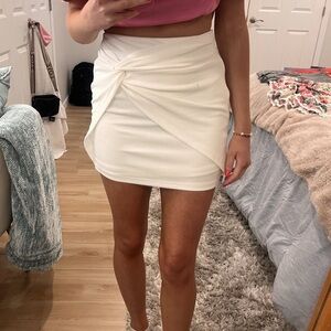 White Mini Skirt